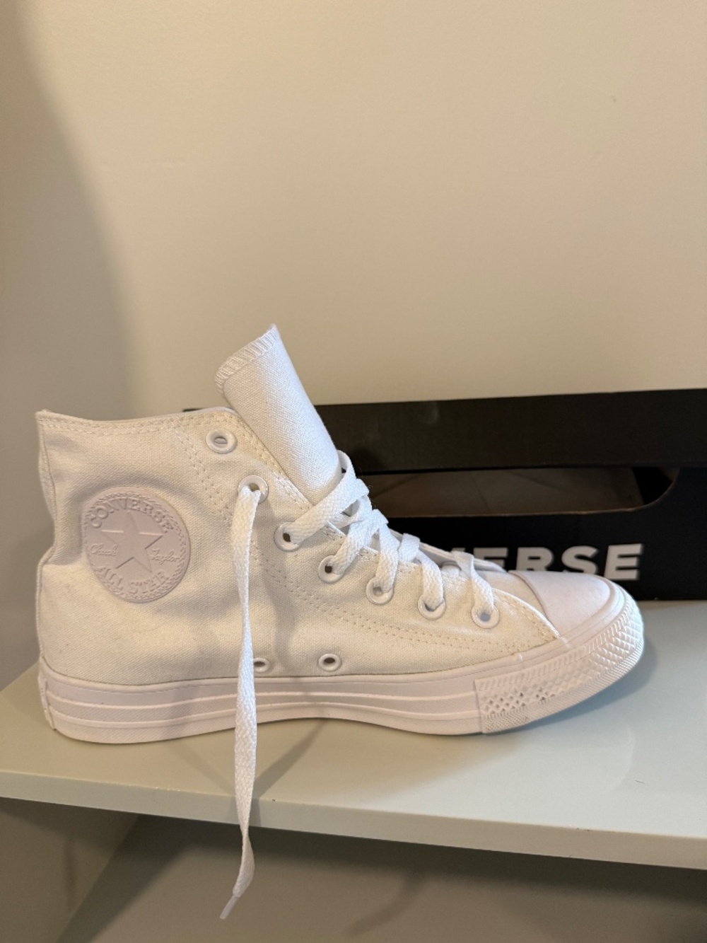 Monochrome Converse Chuck Taylor All Star High Tops- Never worn
